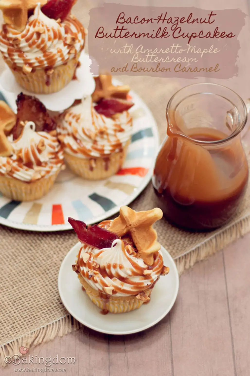 Bacon-Hazelnut Buttermilk Cupcakes