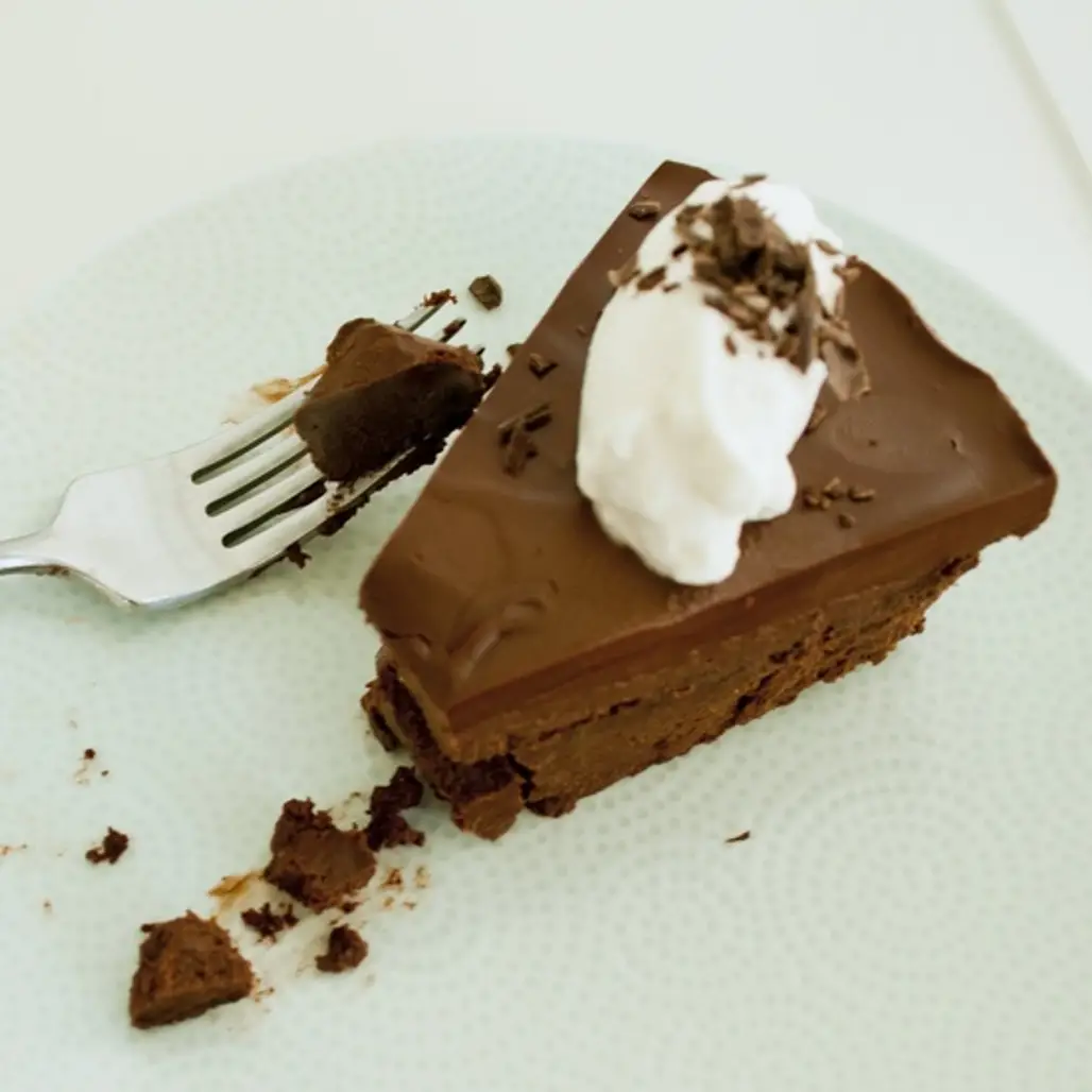 Flourless Chocolate Cake with Ganache and Whipped Cream