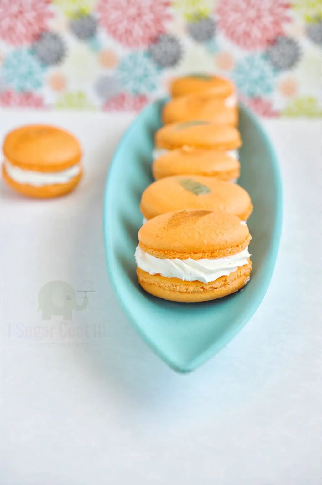 Orange Blossom Crème Chantilly Macarons