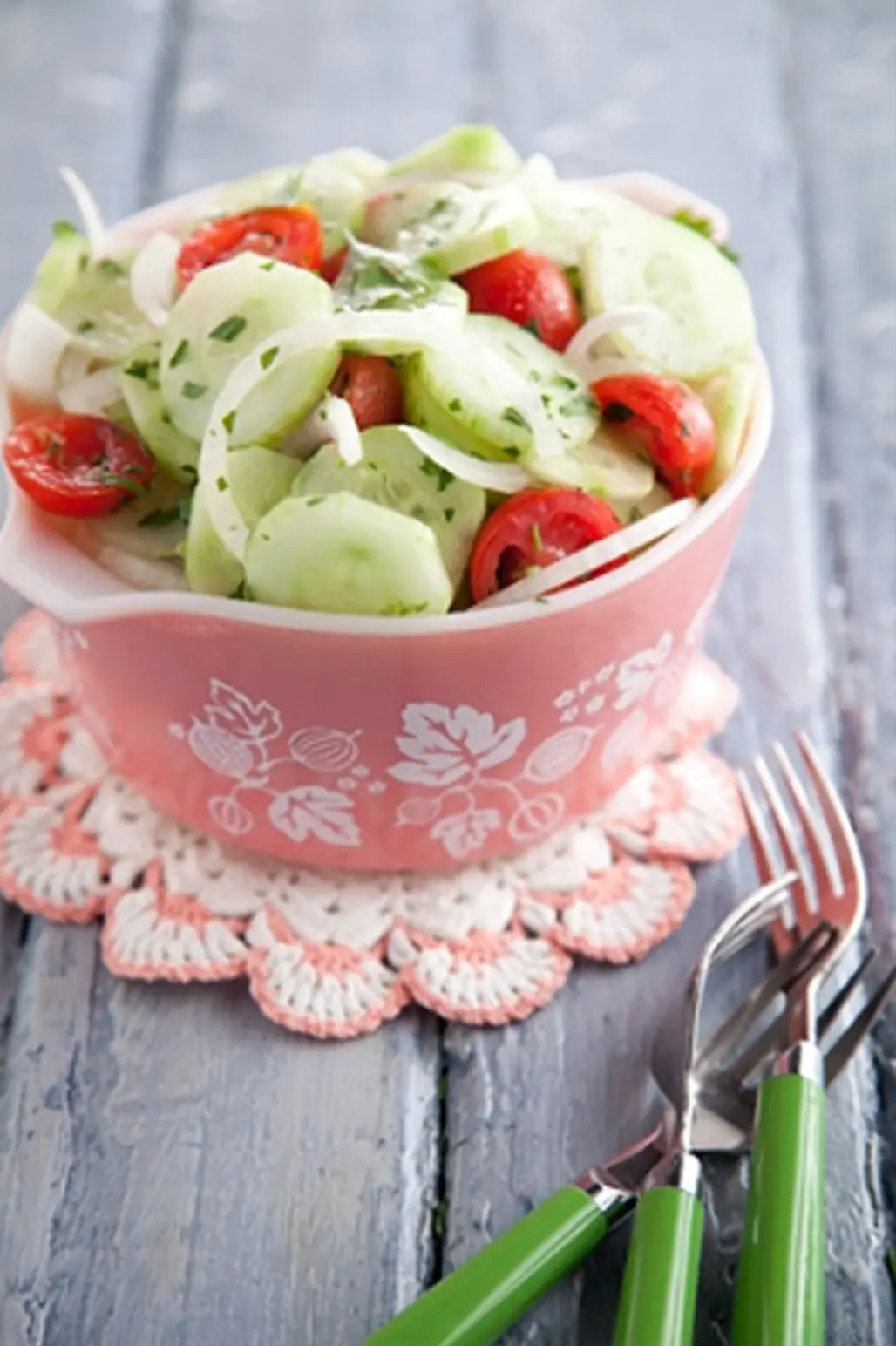 Summer Tomato Onion Cucumber Salad