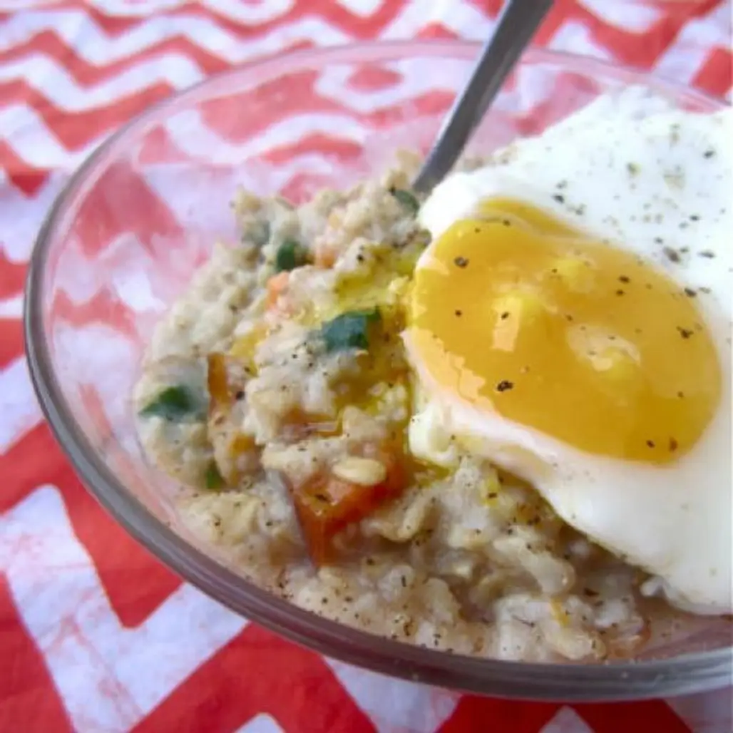 Spinach and Roasted Veggie Oatmeal