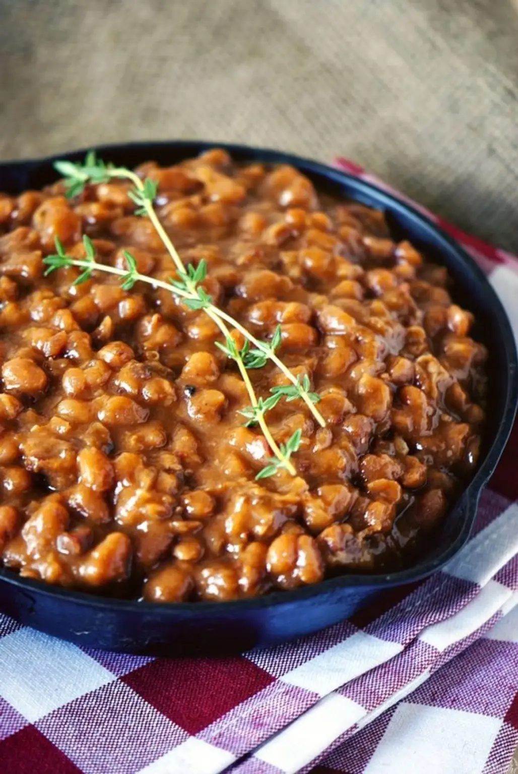 Slow Cooker Barbecue Beans Are Great for a Backyard Picnic