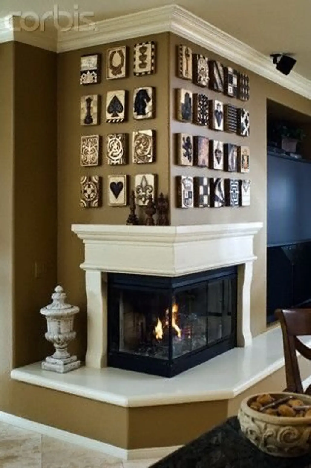 Wraparound Fireplace