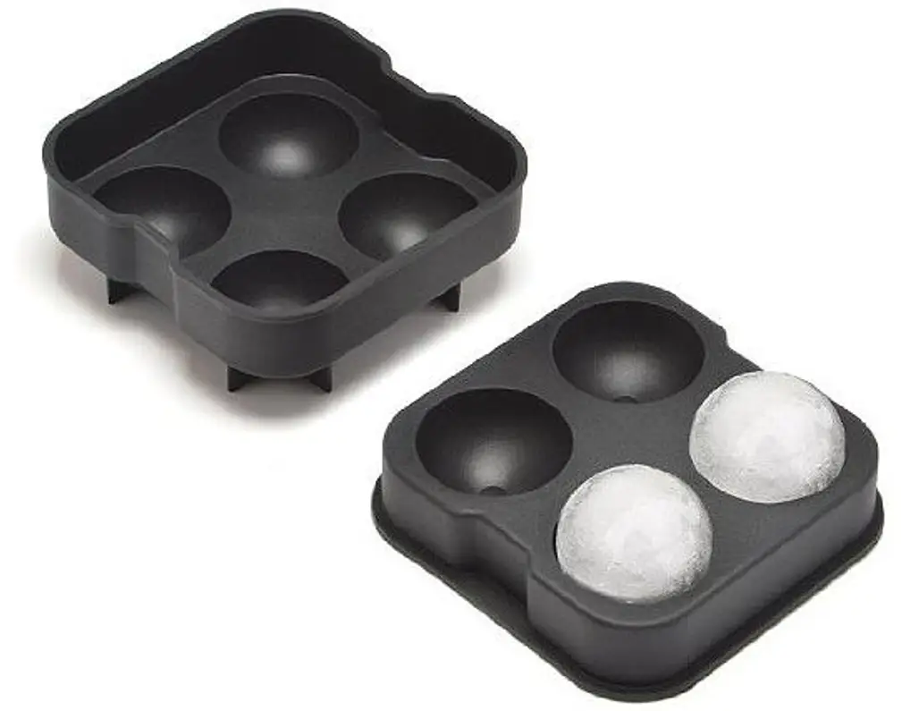Sphere Ice Ball Maker, Black Silicone