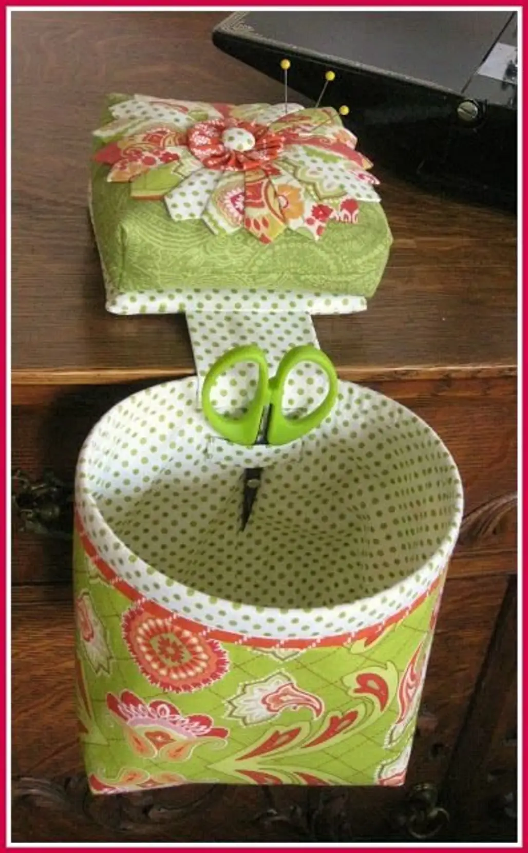 Thread Catcher and Pin Cushion Combo