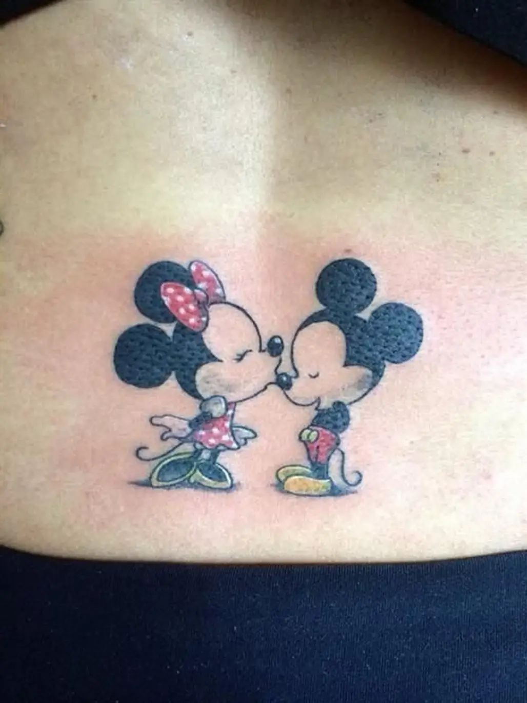 Mum refuses to cover up her VERY rude Minnie Mouse tattoo despite getting  'filthy' looks on the school run (just don't ask her to explain it to her  kids) | The Sun