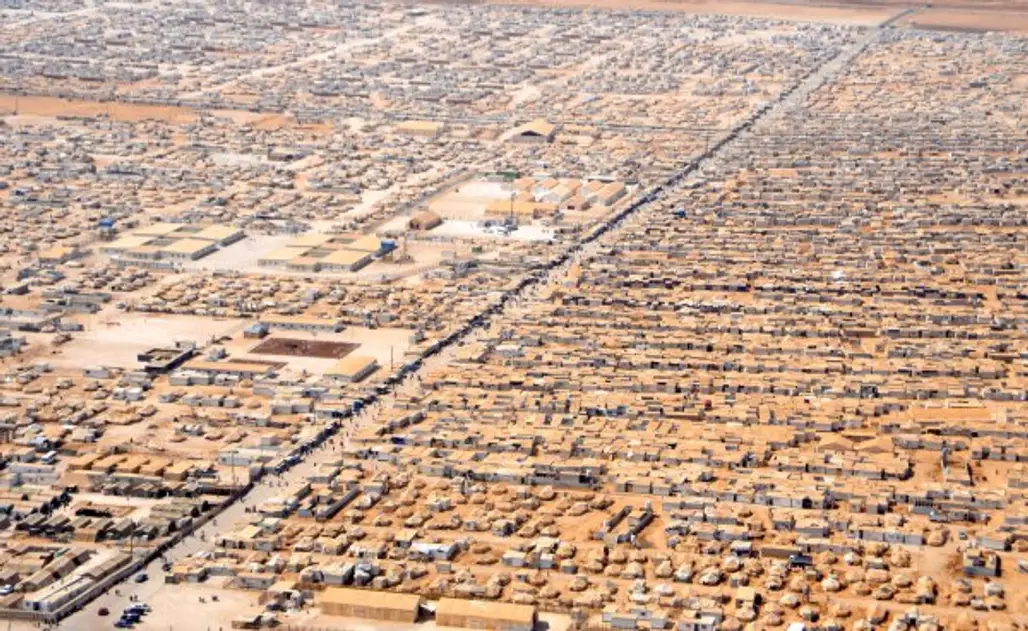 Zaatari Camp for Syrian Refugees in Jordan