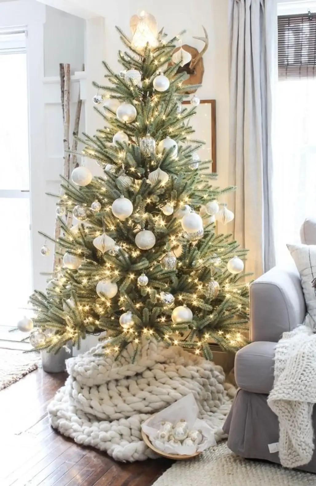 Christmas tree, Colorado spruce, Christmas decoration, White, Tree,