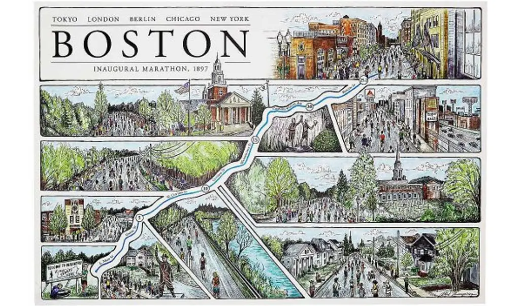 Boston Marathon Map