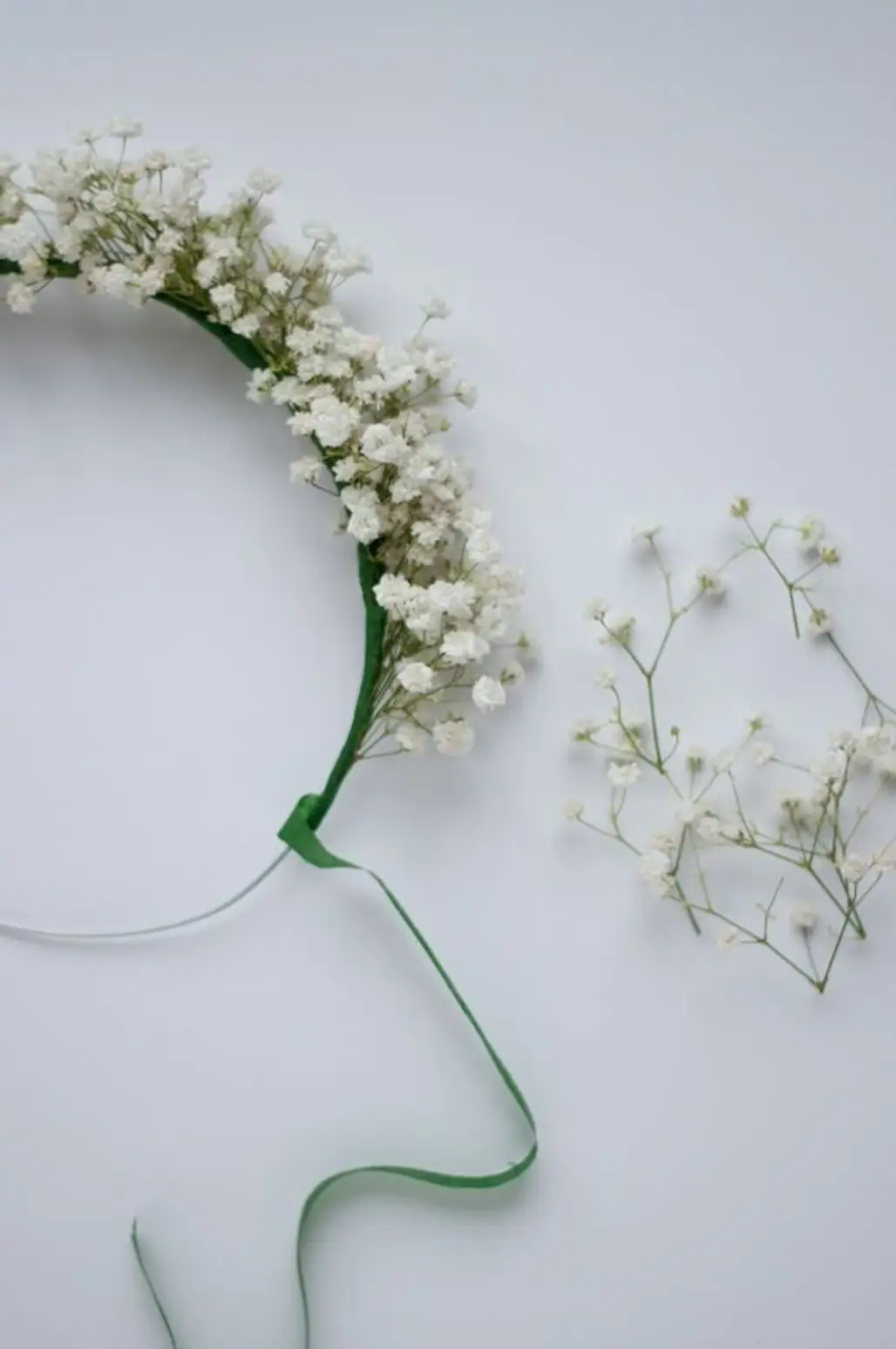 A Baby's Breath Crown is Feminine and Easy