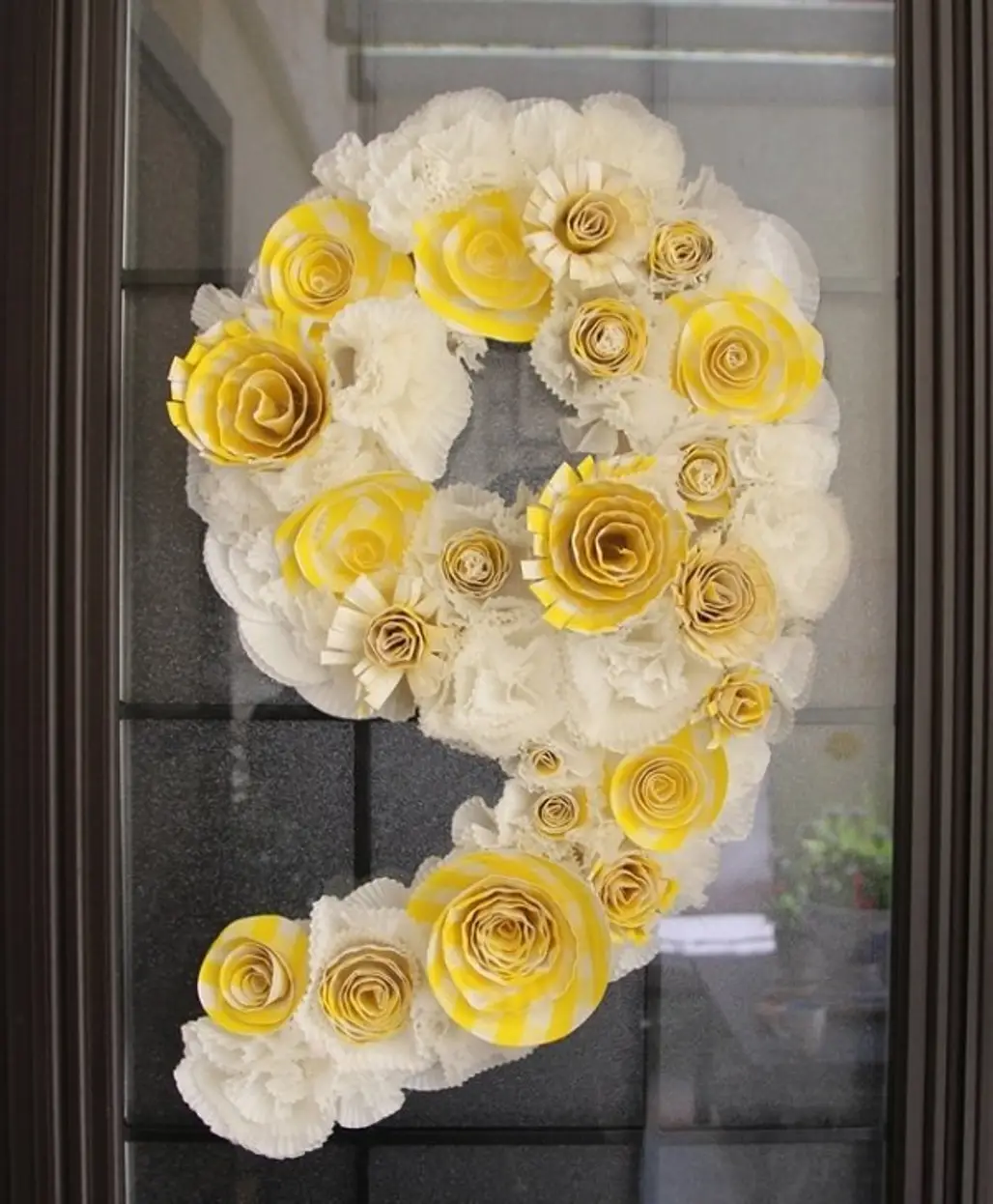 Wreath from Cupcake Liners