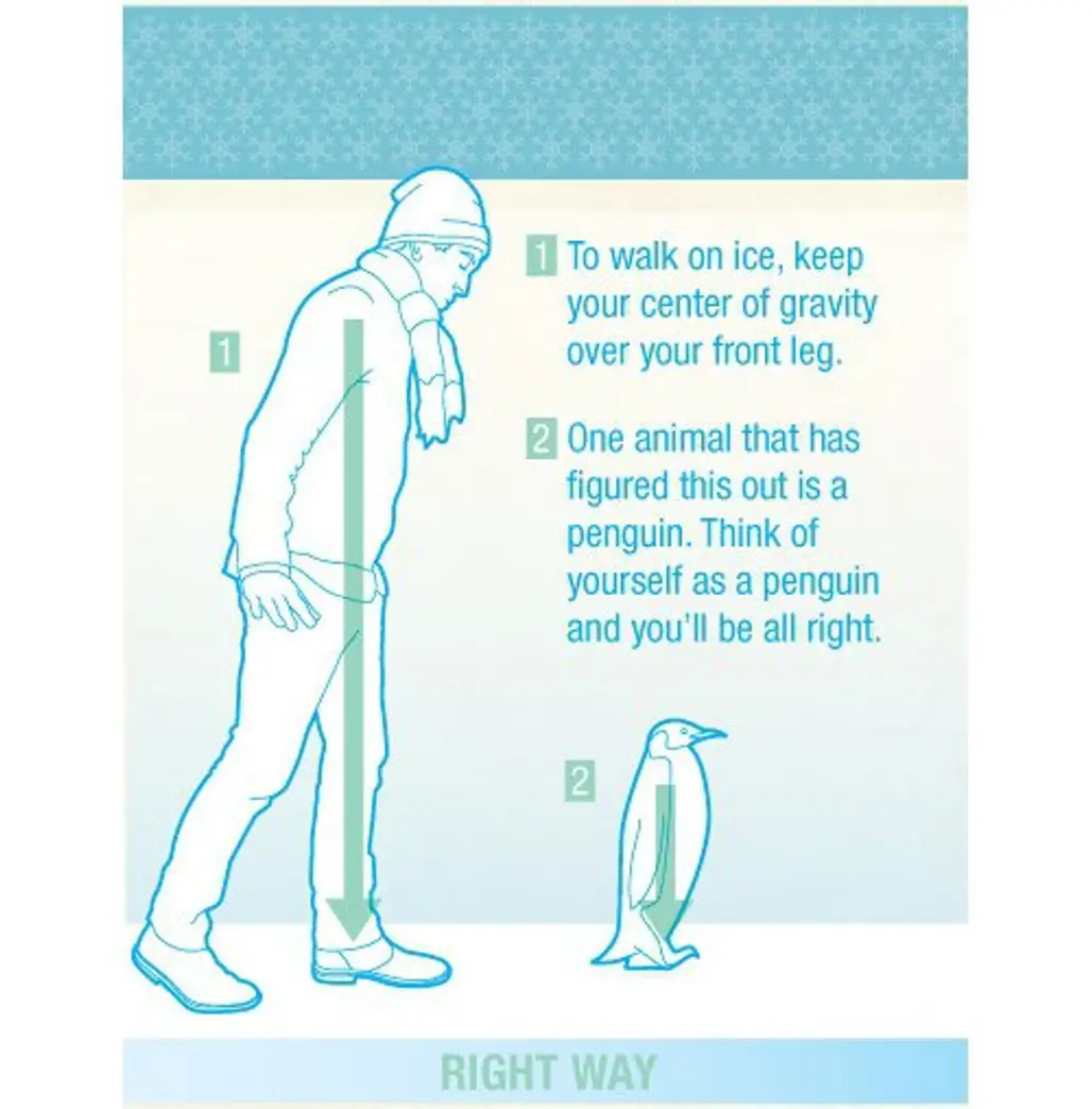 How to Walk Correctly on Ice