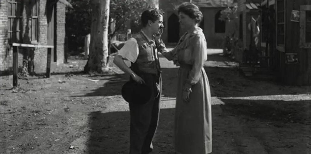 Helen Keller and Charlie Chaplin in 1919
