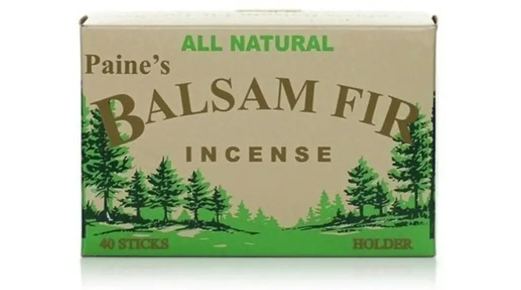 Paine's Balsam Fir Incense, 40 Balsam Sticks and Holder