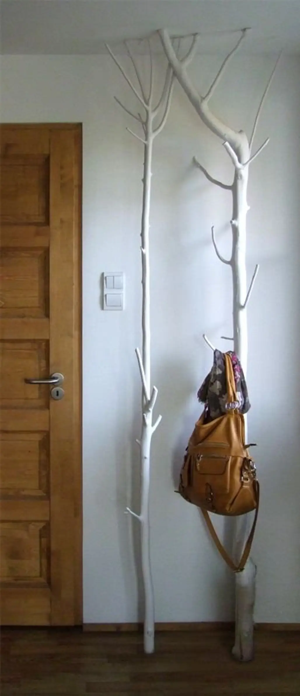 Turn a Branch into a Coat Rack
