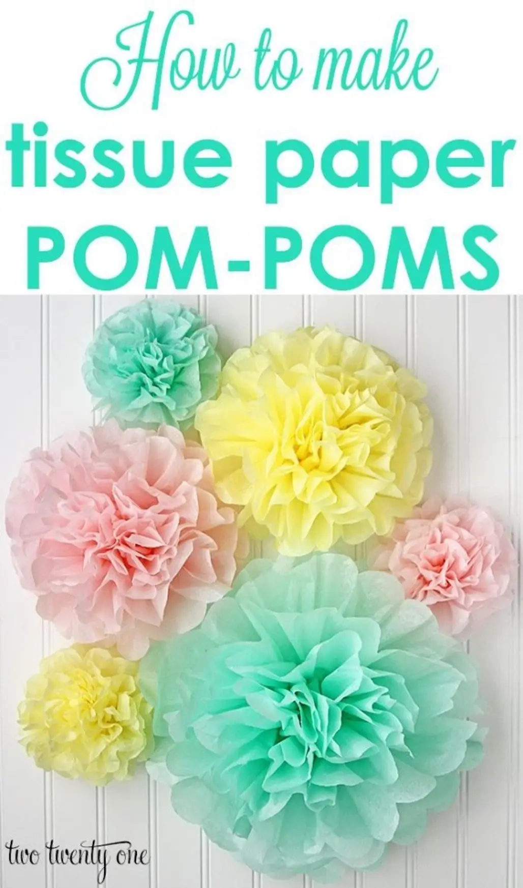 How to Make Tissue Paper Pom-poms