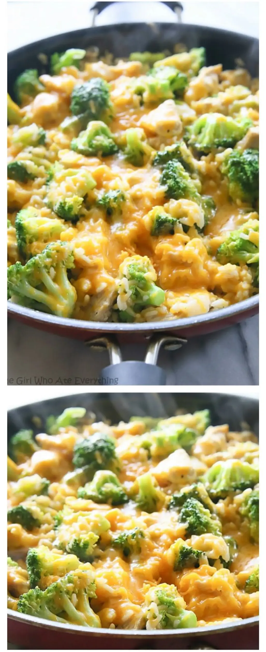 One Pan Cheesy Chicken, Broccoli and Rice