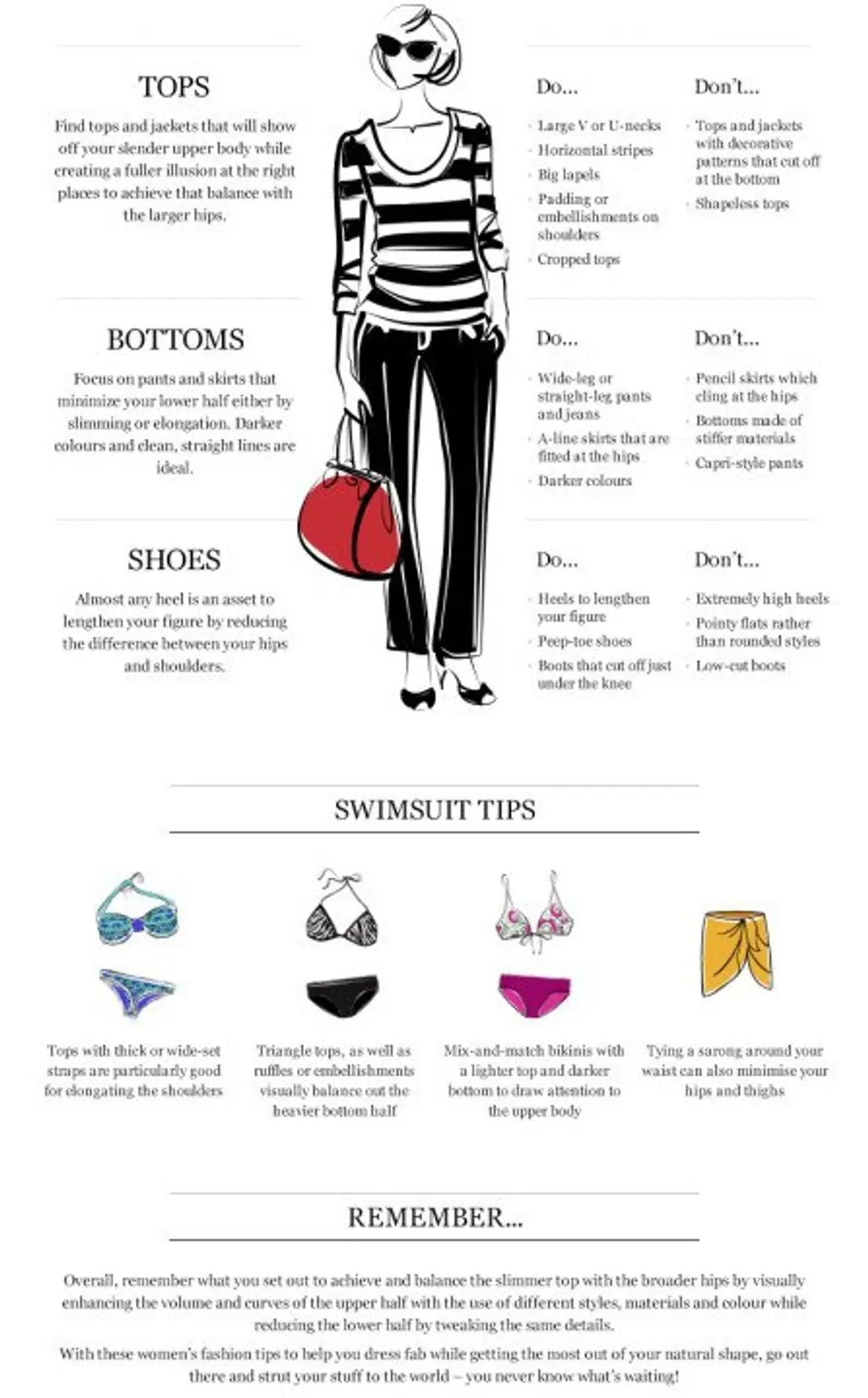 Dressing TIps for Women with Large Hips