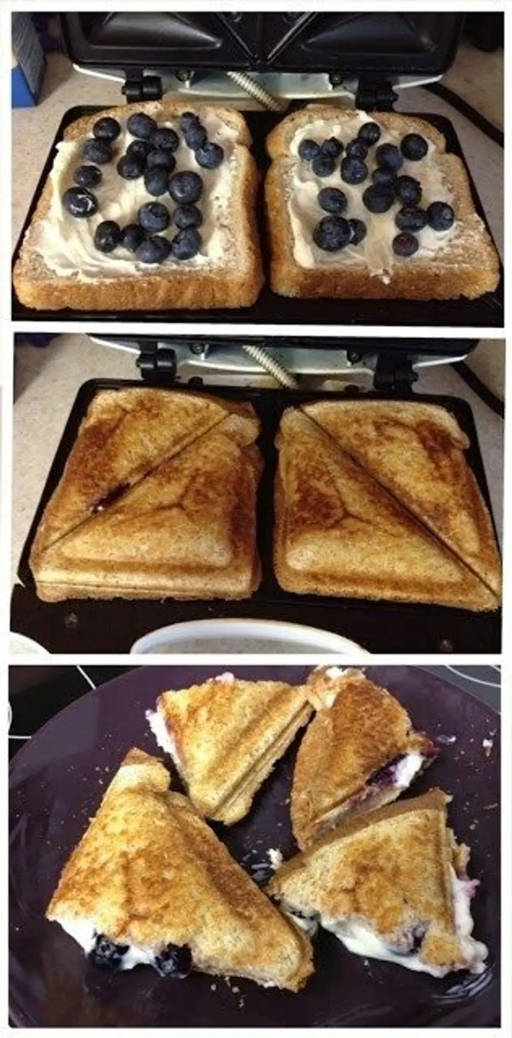 Blueberry Sandwich Toast