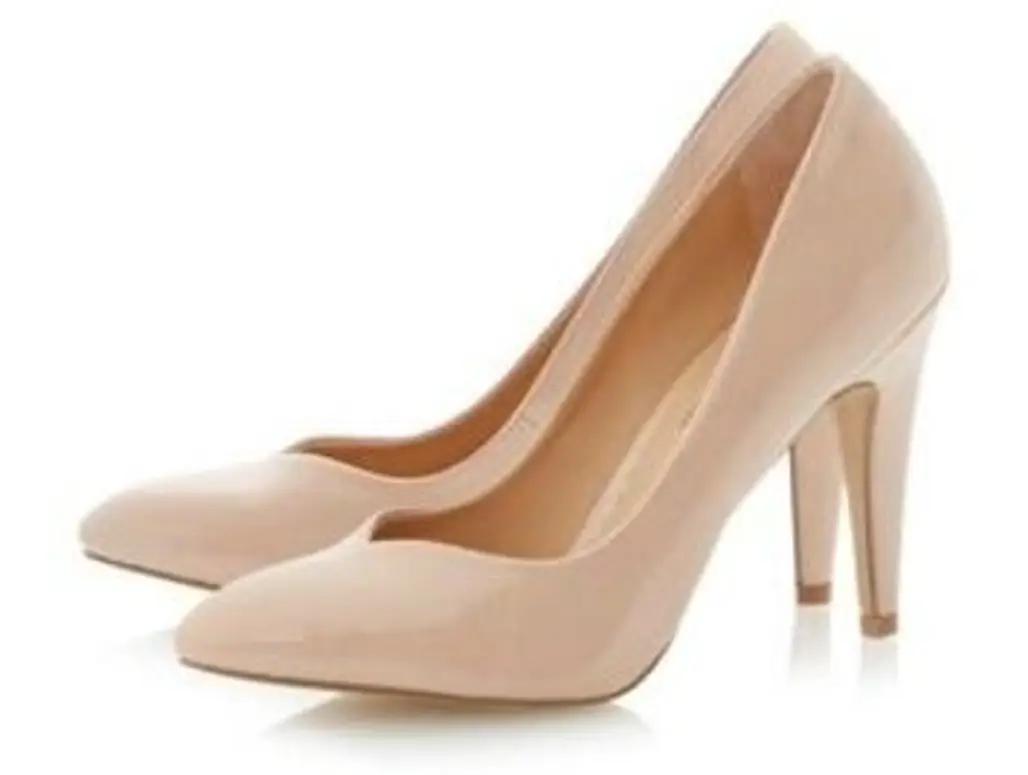 Head over Heels by Dune Nude Pointed Toe High Heeled Court Shoe