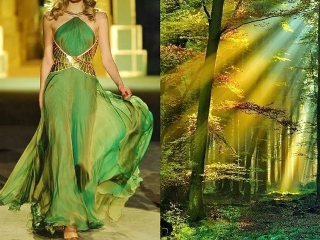 Roberto Cavalli Fall 2007 RTW and Golden Sun Rays in Schwarzwald (Black Forest of Germany)