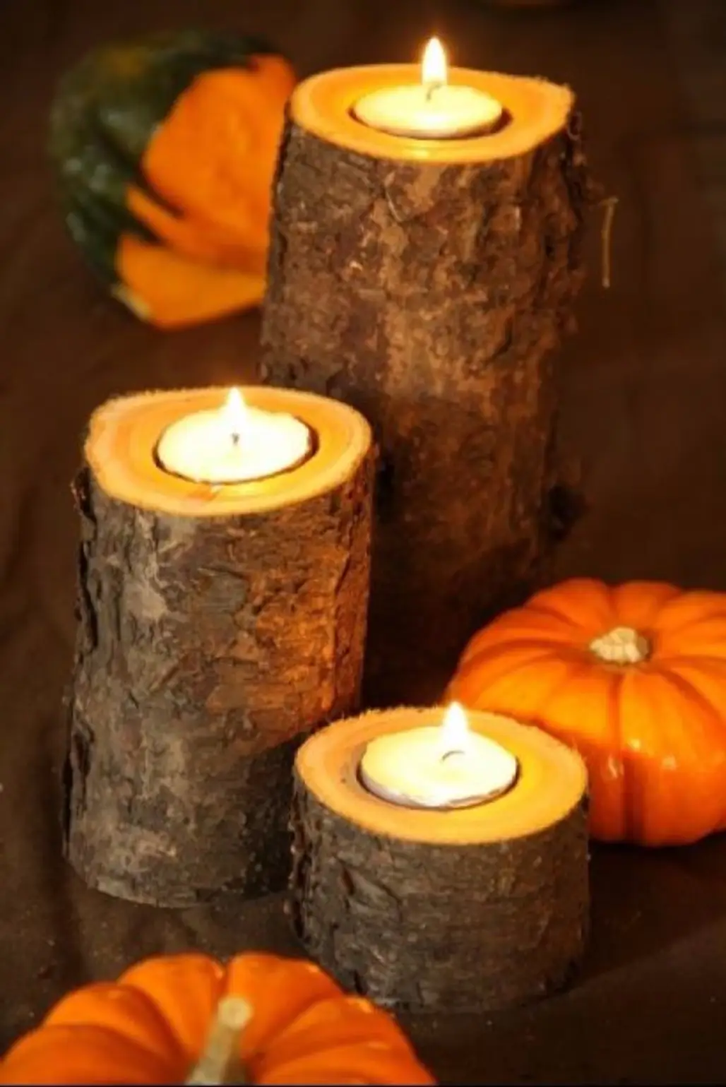 Get Woodworking and Make Some Branch Candles