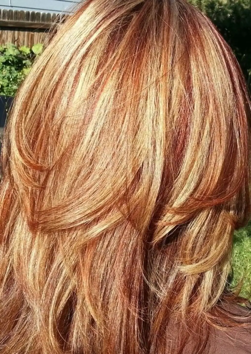 Auburn Hair Blonde Highlights