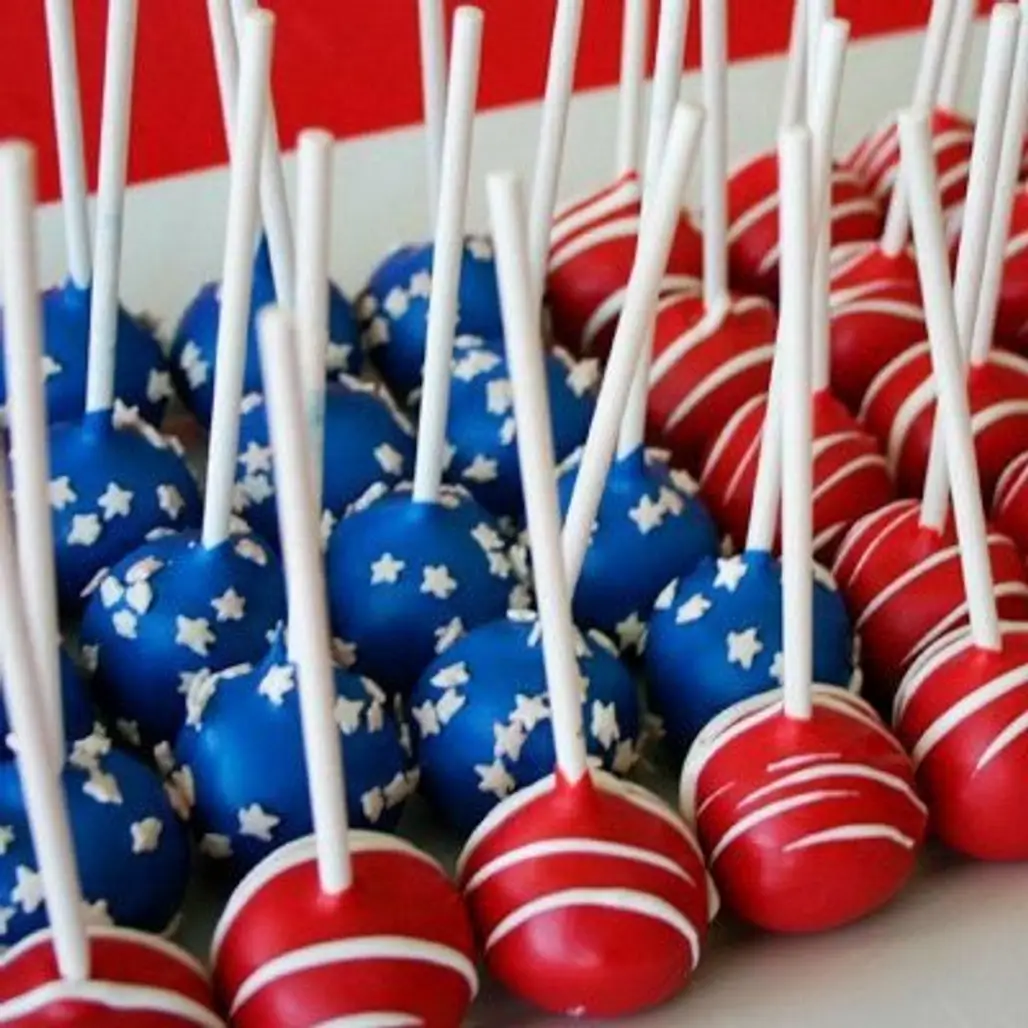 Fourth of July Cake Pops