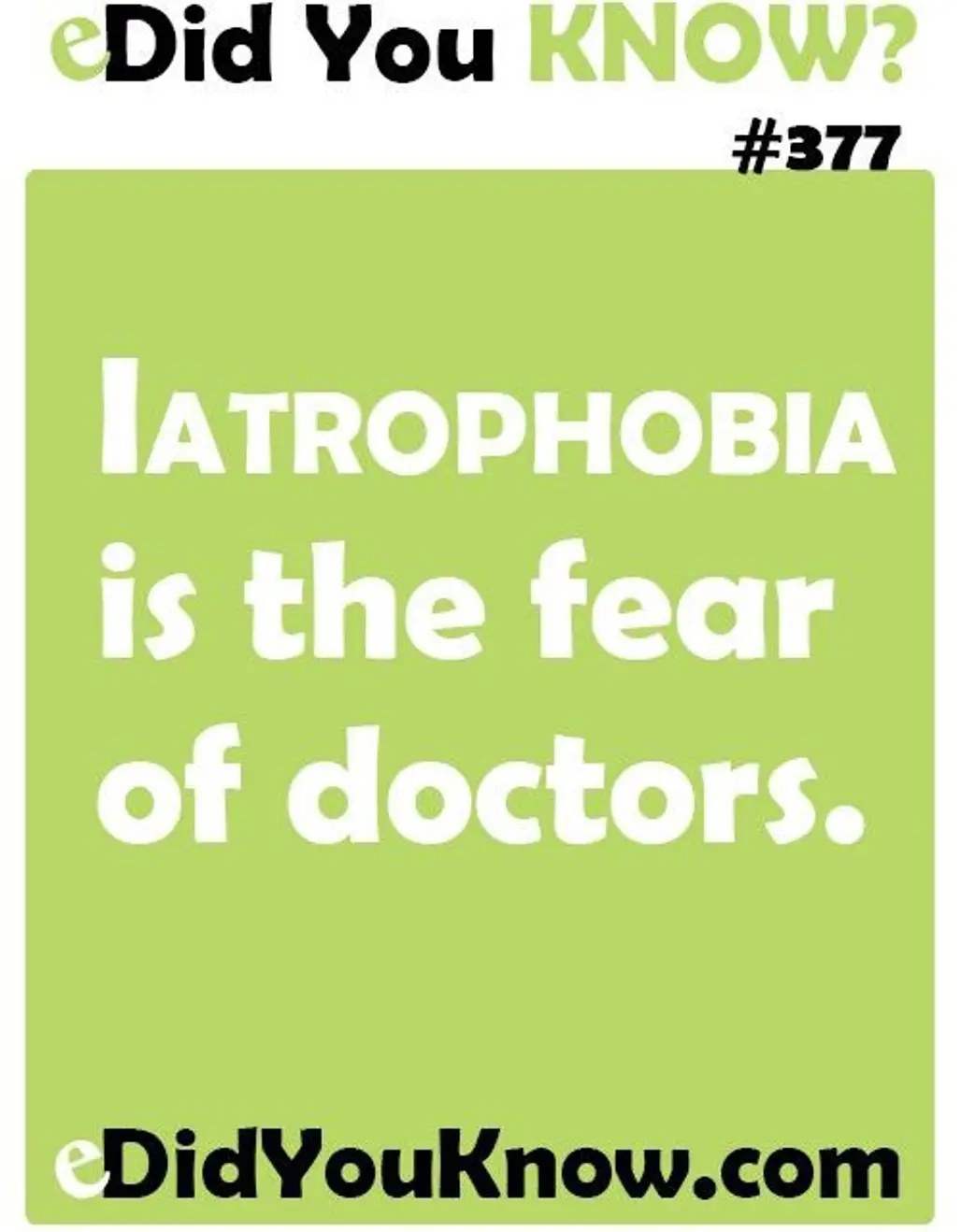 Iatrophobia