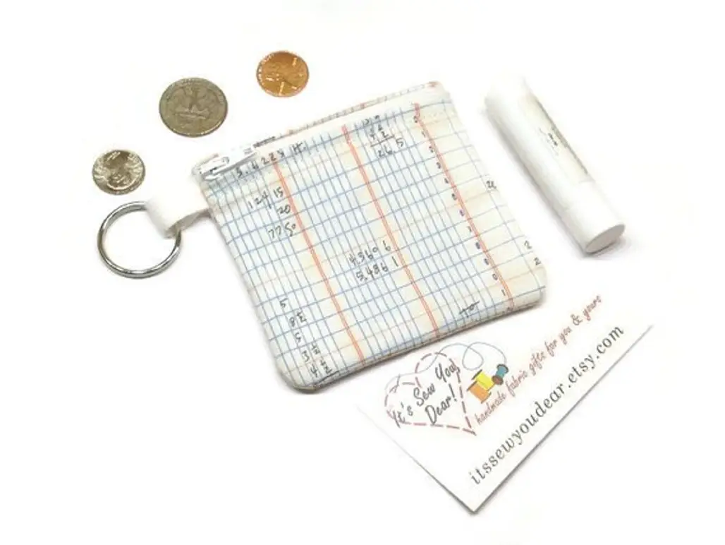 Math Notebook Ledger Fabric Coin Purse