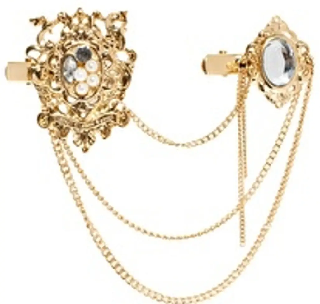 ASOS Double Stone Hair Brooches
