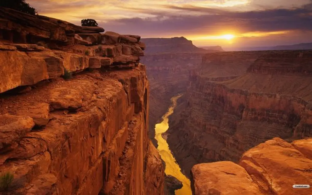 geographical feature,landform,canyon,cliff,sunset,