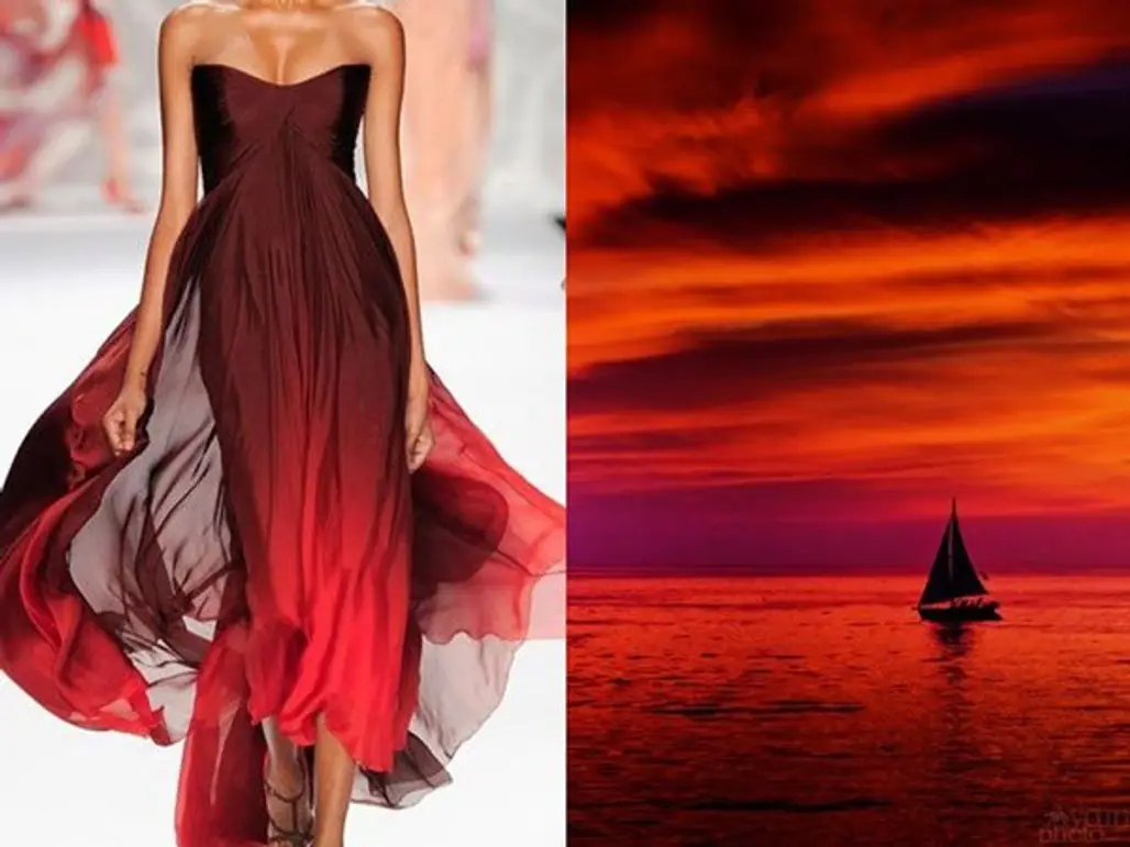 Monique Lhuillier S/S 2014 and "Fire in the Sky" in California by Aydin Palabiyikoglu