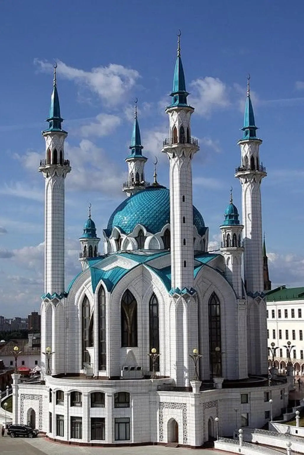 Kazan Kremlin, Qolsharif Mosque,landmark,building,place of worship,byzantine architecture,