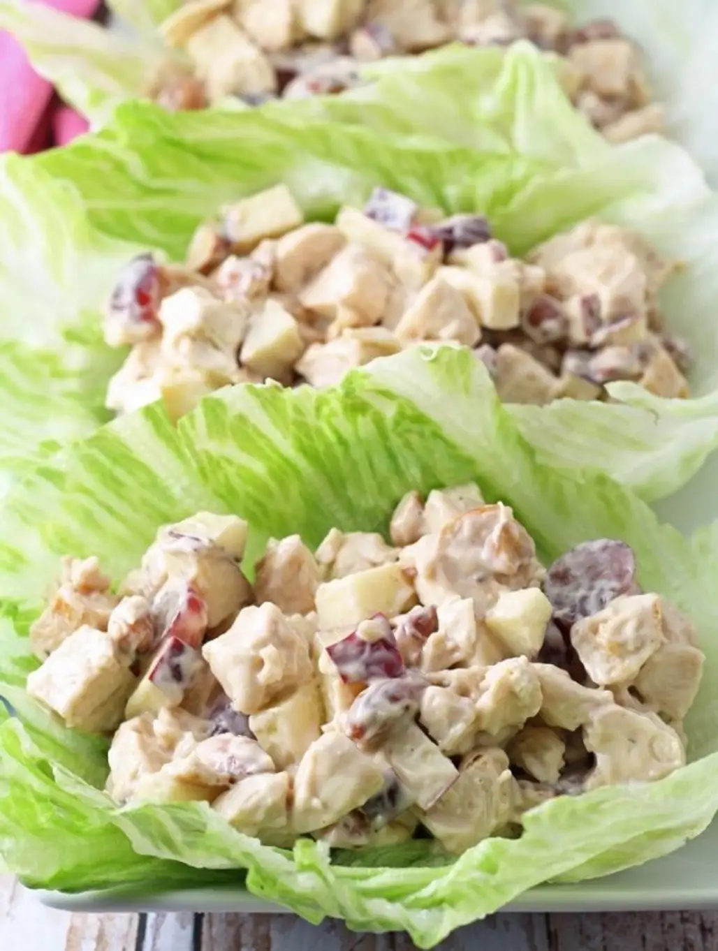 Grilled Chicken Salad Lettuce Wraps