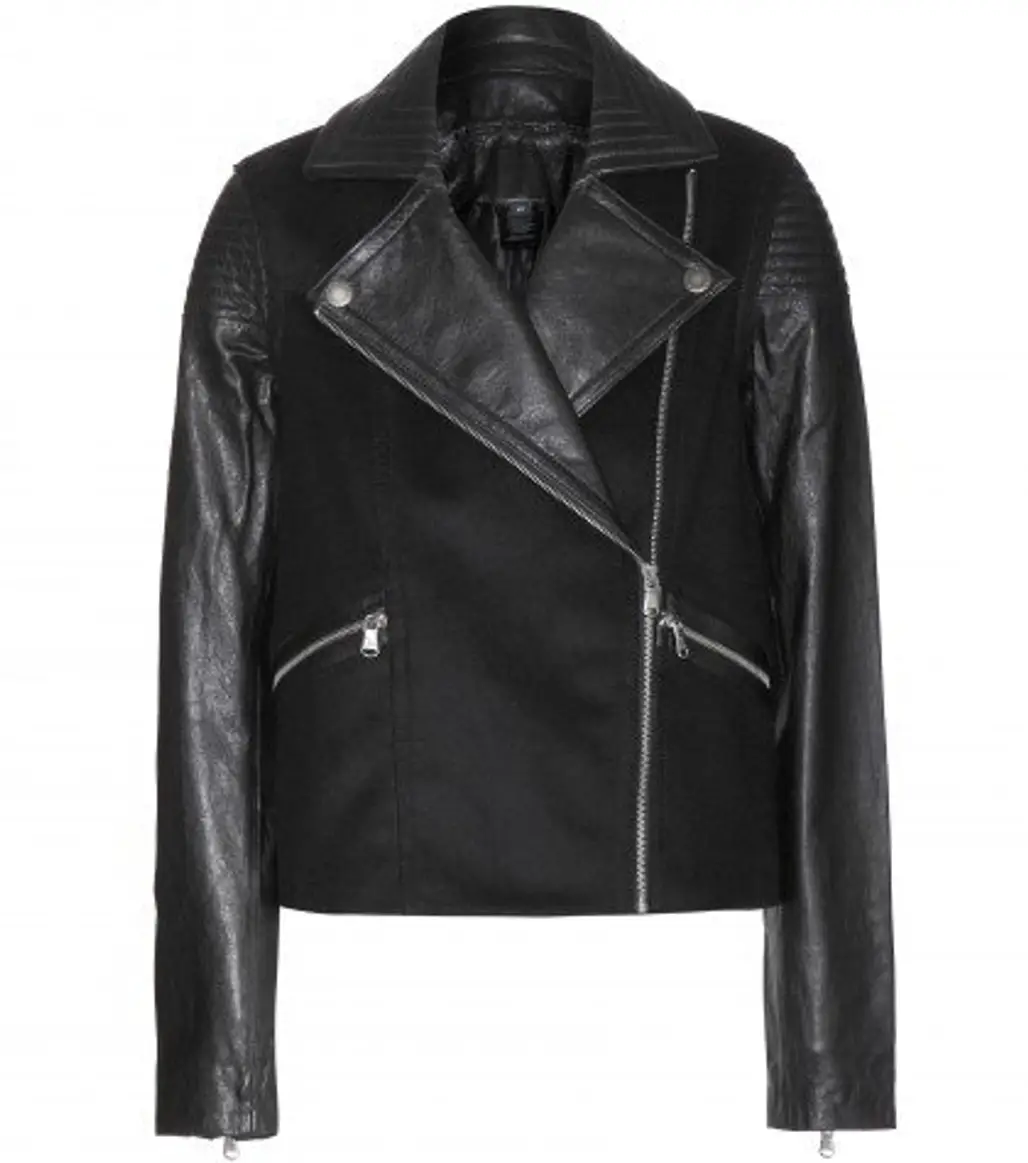 Marc by Marc Jacobs - Karlie Wool and Leather Jacket
