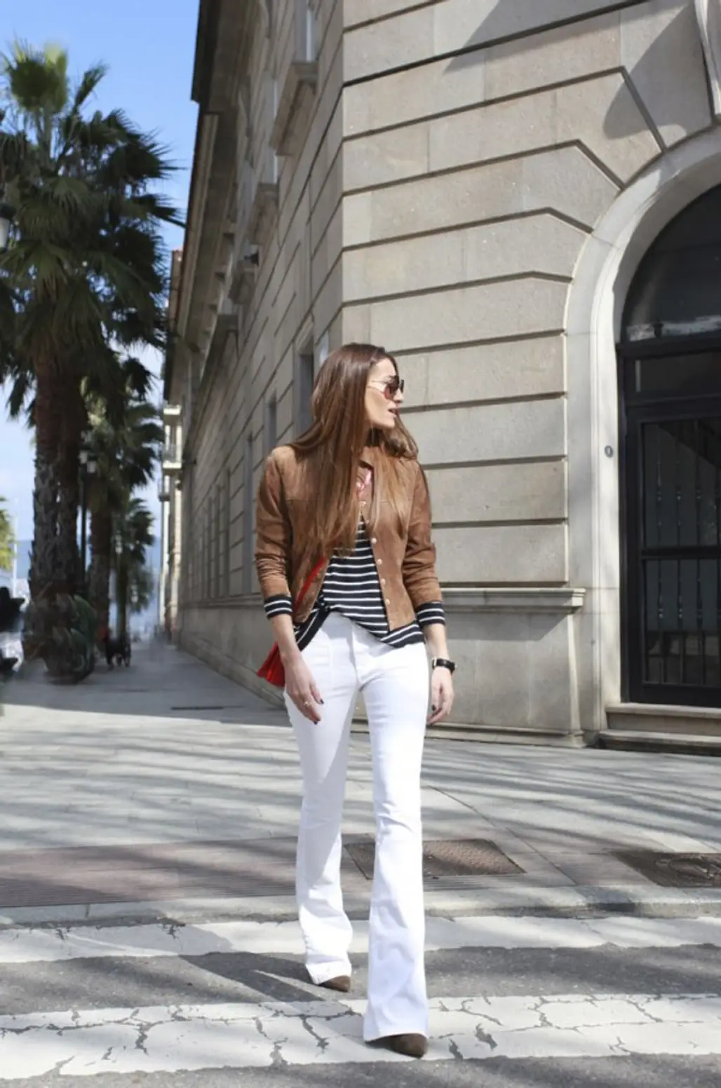 Lighten up Your Look with White Hot Flared Jeans