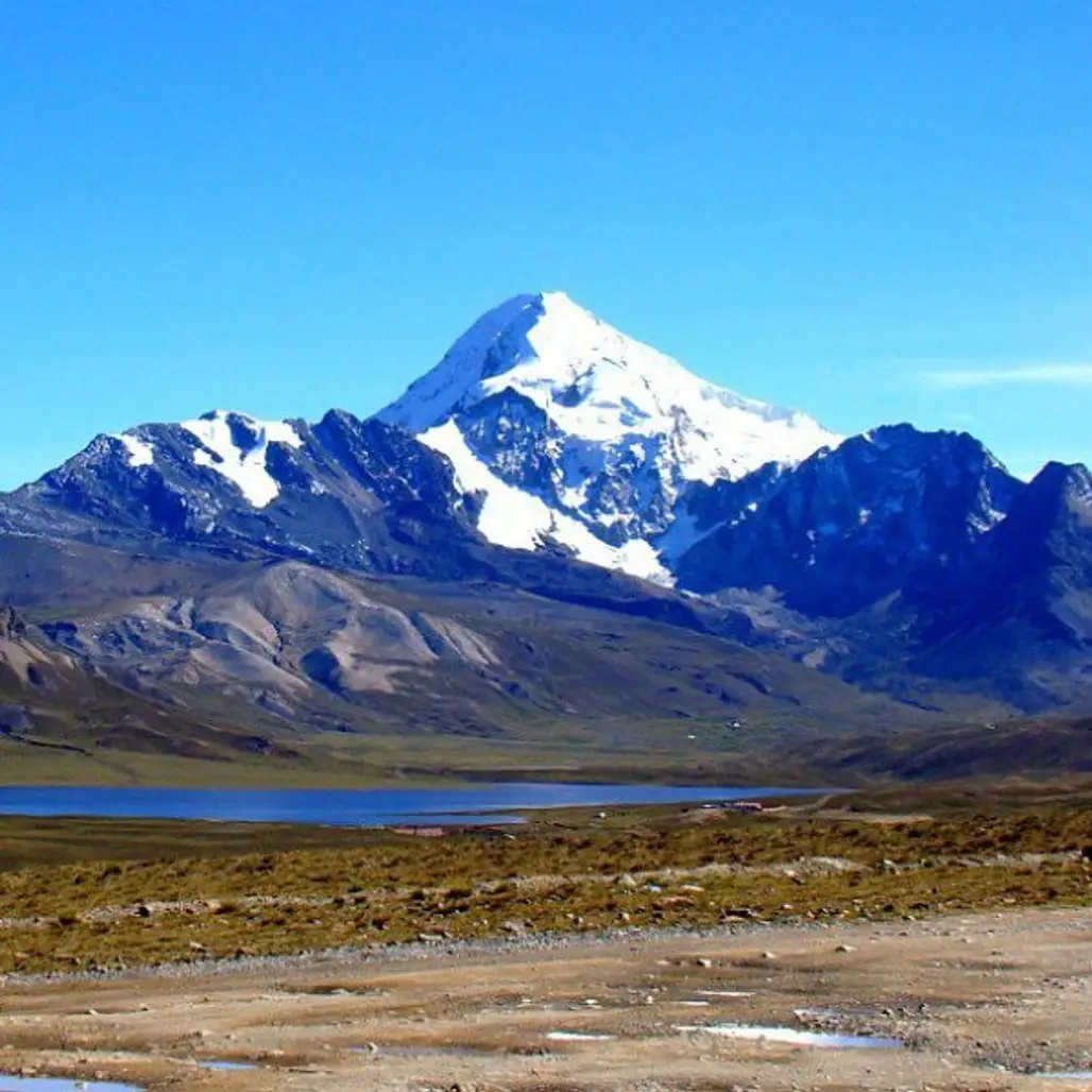 Huayna Potosí,highland,mountainous landforms,geographical feature,mountain,