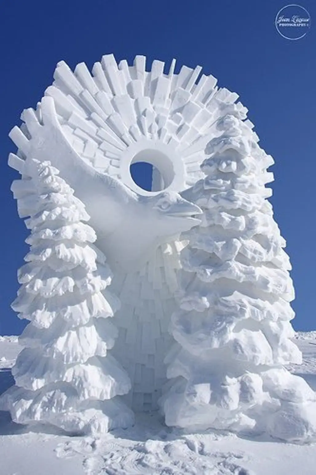 Bird Snow Sculpture