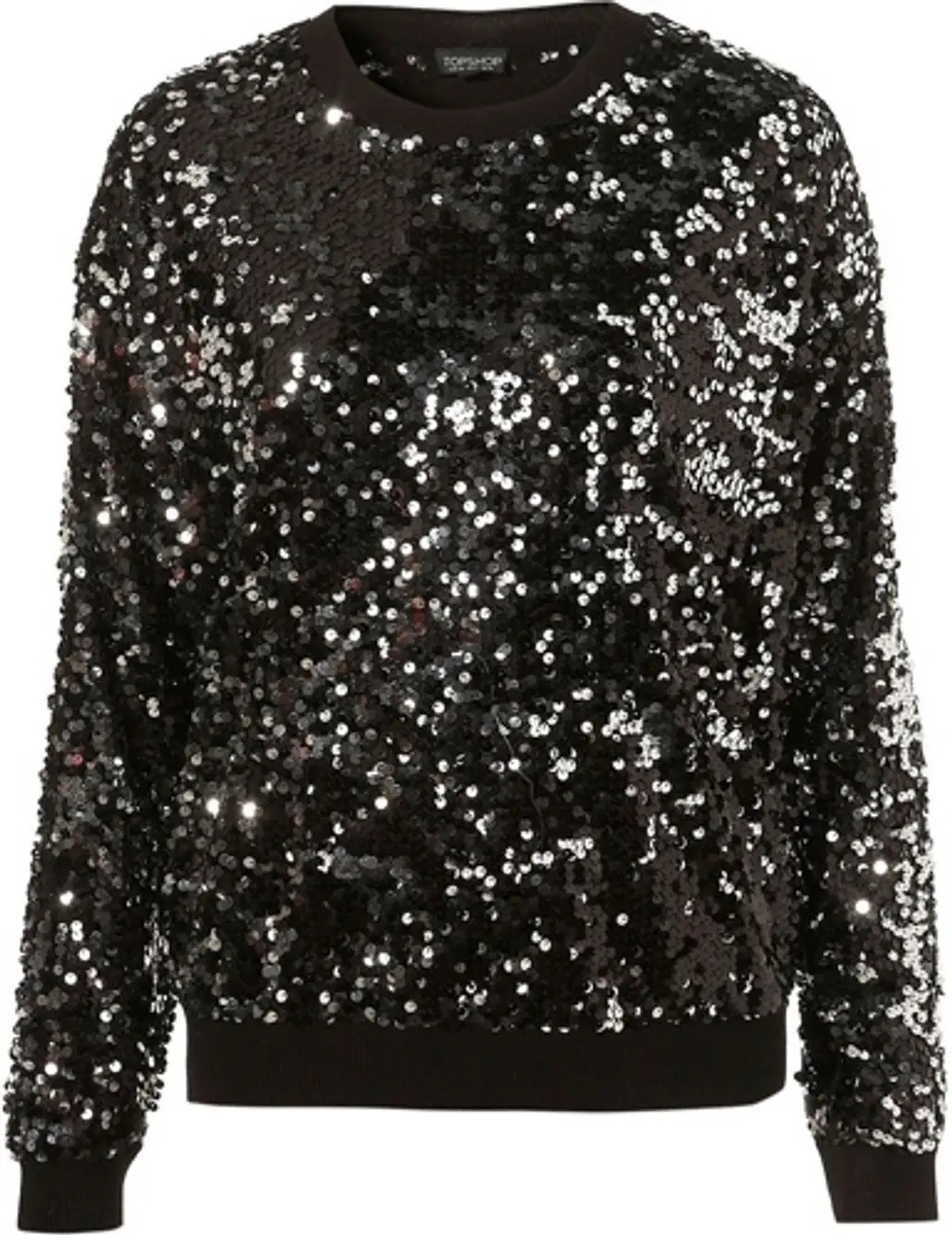 Topshop Knitted Sequin Sweater