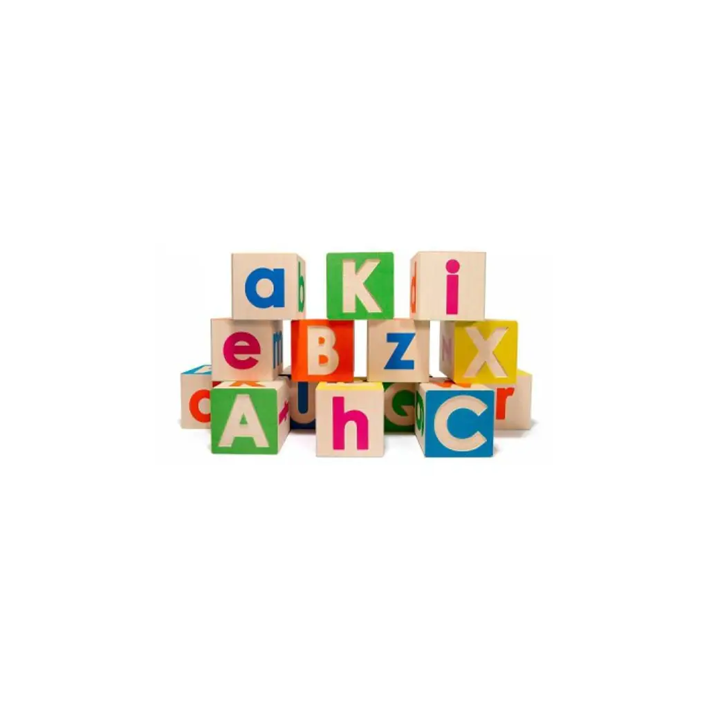 Uncle Goose Uppercase and Lowercase Alphabet Blocks