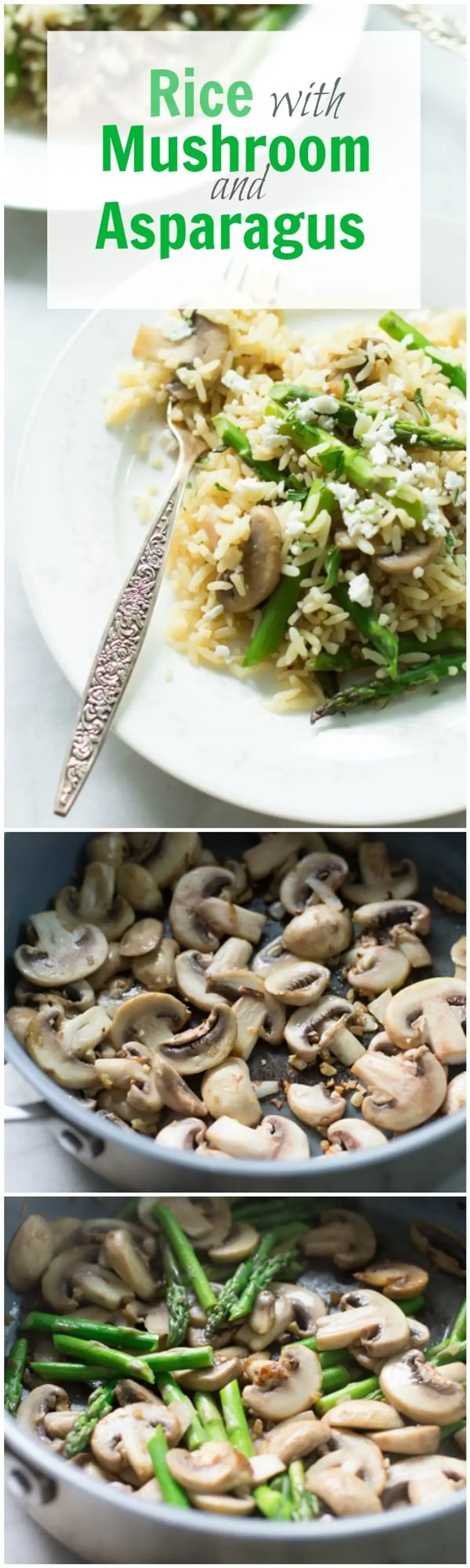 Rice with Mushroom & Asparagus