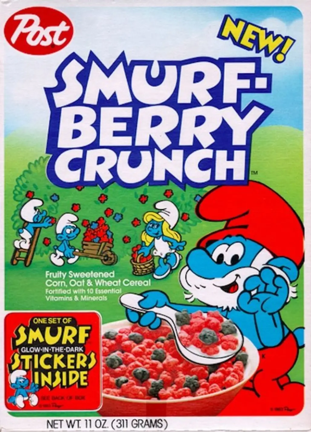 Smurf-Berry Crunch Cereal
