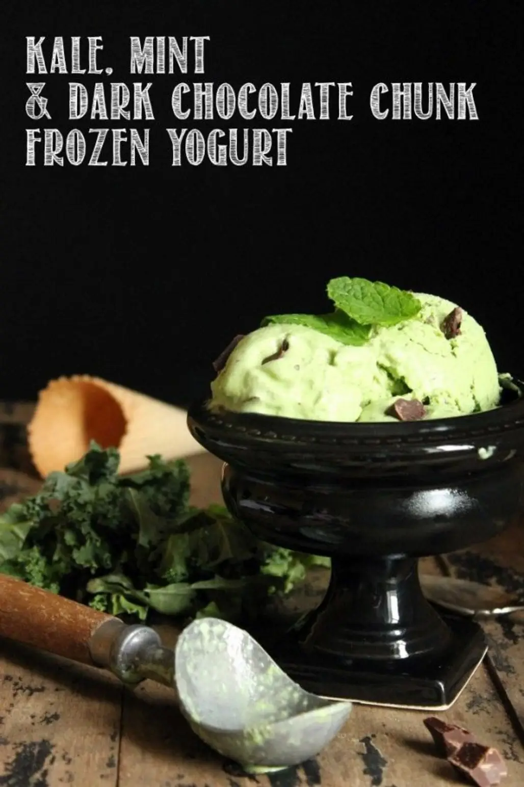 Kale Mint Chocolate Chunk Frozen Yogurt