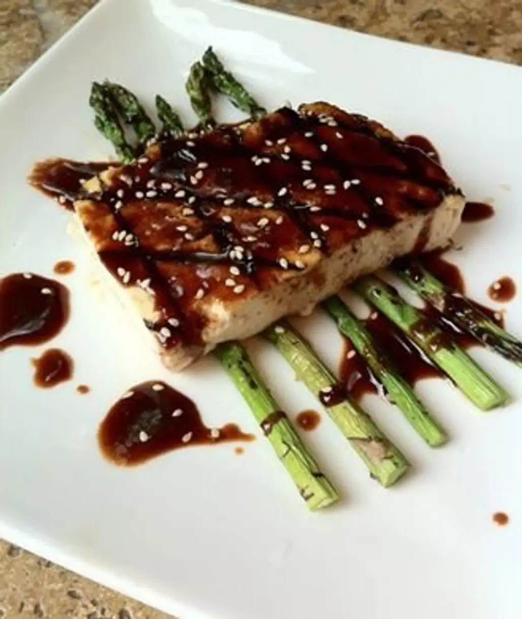 Hoisin Glazed Grilled Tofu & Asparagus