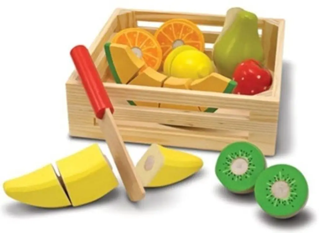 Deluxe Wooden Cutting Fruit Crate
