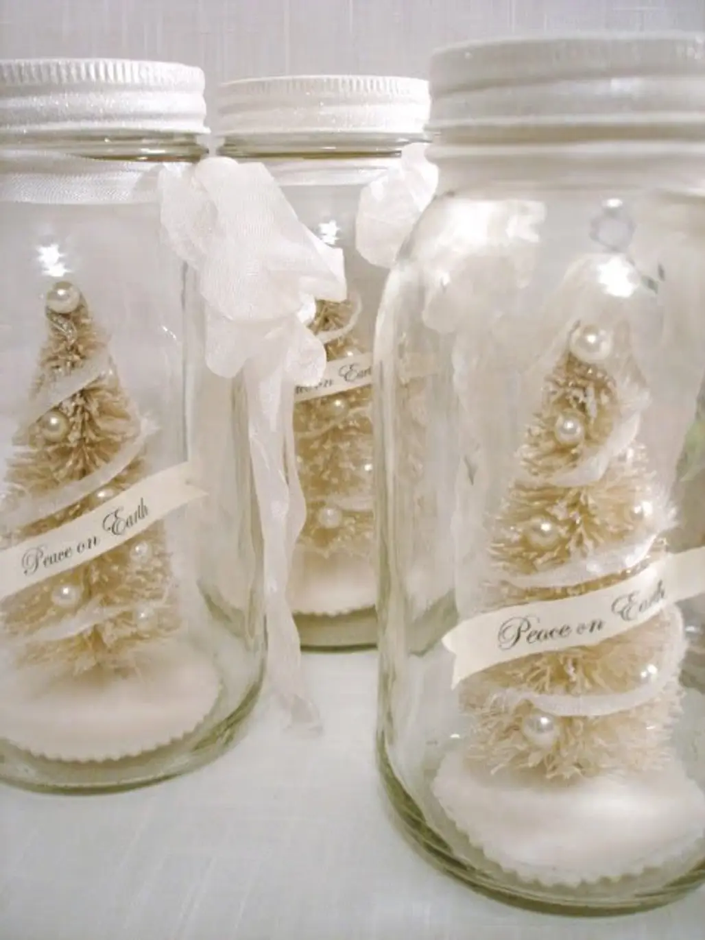 Mason Jar Christmas Trees