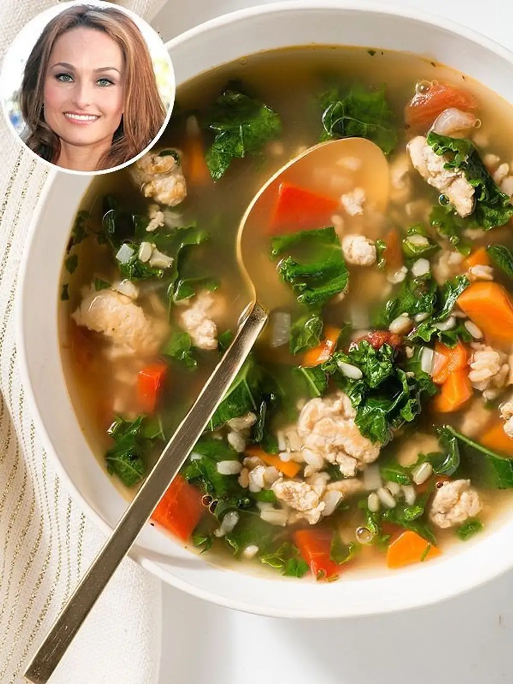 Giada De Laurentiis' Healthy Turkey-kale Soup