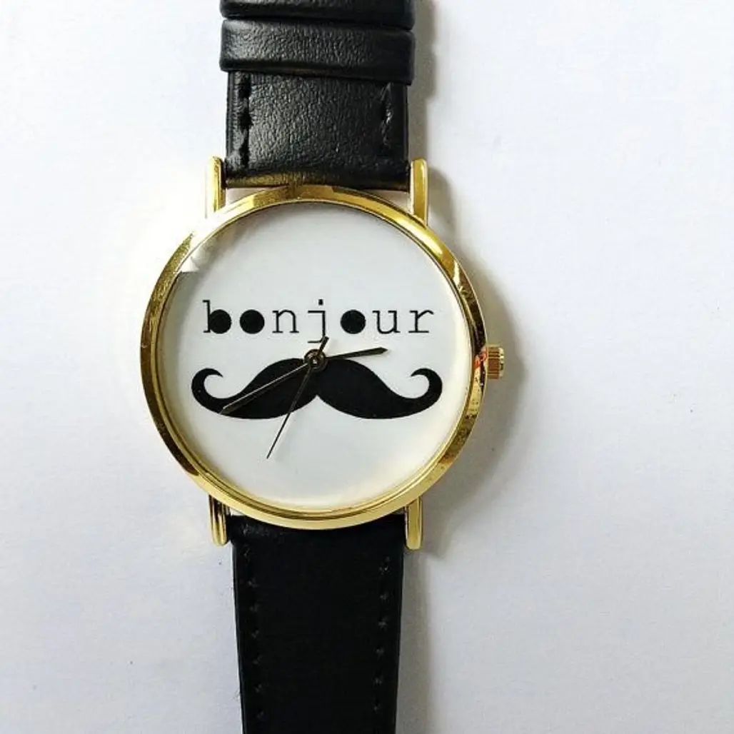 Bonjour Moustache Watch