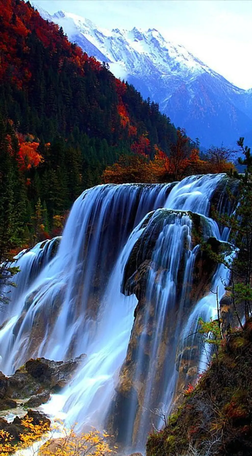 Pearl Shoal Waterfall,waterfall,nature,body of water,wilderness,
